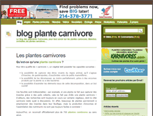 Tablet Screenshot of plante-carnivore.fr